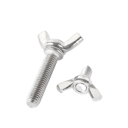 Standard Metric M6-M24 304 Stainless Steel Flat Head Machine Bolt with Nut and Spring Washer for Mechanical Gearbox Assembly Kit