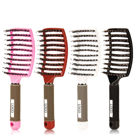 Hot Sale Salon Hair Scalp Massage Comb Bristle Nylon Hairbrush Curly Detangling Hair Brush for Women Hairdressing Tools