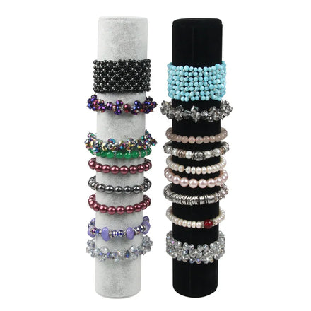 36*5 CM Velvet Bangle Bracelet Roller Bar Soft Velvet Jewelry Watch Chain Simple Holder