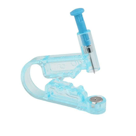 Wholesale New Blue Simple Painless Non-bleeding Hygienic Safety U-shaped Disposable Ear Piercing Gun