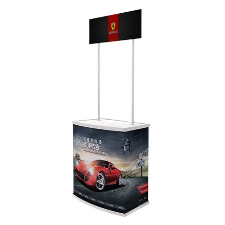 Supermarket Portable Pop-up ABS Promotion Table Easy-to-Use Foldable Design for Advertising