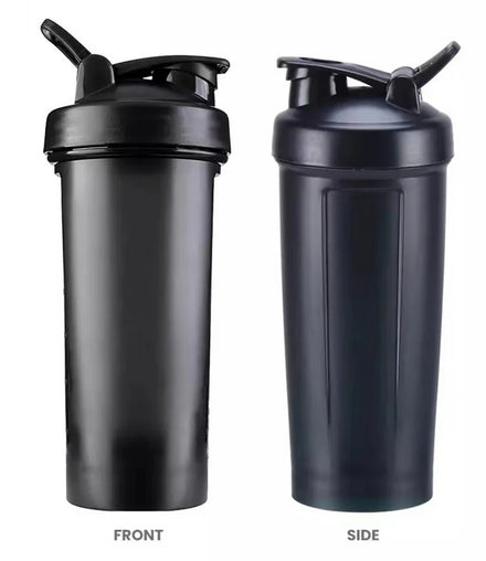 Shaker Bottle with Shaker Balls Leak Proof Drink Shaker Bottle Portable Fitness Bottle for Fitness Enthusiasts Athletes