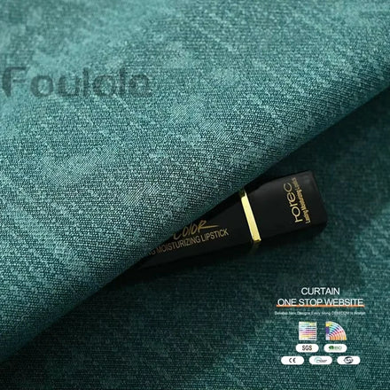 Factory Supply 90% Blackout High Density Backside Silk Style Solid Cotton Sunshade Fabric Curtain