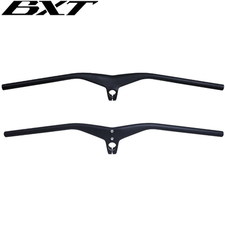 BXT Carbon Handlebar MTB 800mm Length Integrated Mountain H/bar Chinese OEM Factory Sale Integrated Bike Bars Stem Carbon Fiber