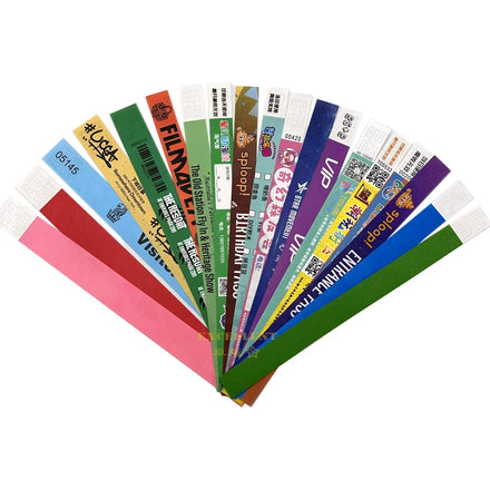 Custom Disposable Festival Event Ticket Cheap Paper Wristbands Waterproof Wristband Paper Bracelet