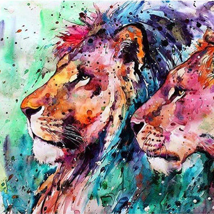 For CHENISTORY Classic Style Lion Head Painting by Numbers Adult and Kid Friendly No Frame Included