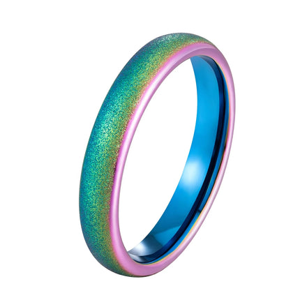 In Stock galaxy Tungsten Ring Colorful Tungsten Ring Sandblasted Ring Tungsten
