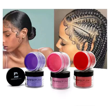 Private Label Wholesale 12 Scents Organic Pomade Firm Hold Water-Based Strong Hold Long-Lasting Color Braiding Edge Frizzy