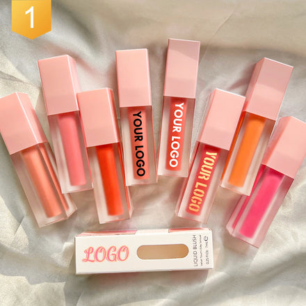 Liquid Blush 8 Color Natural Long-lasting Makeup Cream Blush Private Label No Logo
