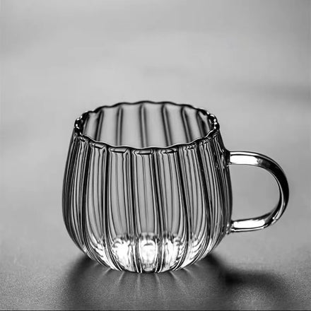 Large Volume Tumbler High Borosilicate Glass Cup Single Wall Design Coffee Glass Cup with Handle