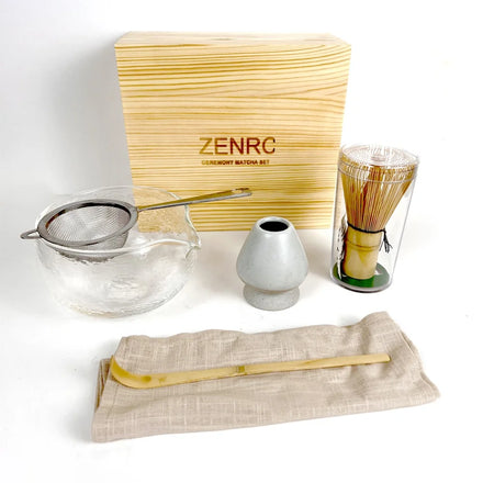 Matcha Ceremony Japanese Green Tea Set Wooden Engraving Logo Matcha Gift Set Box