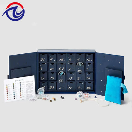 2022 24days Calendrier De L'avent Advent Calendar Carton Magnetic Lid Close Rigid Paper Boxes
