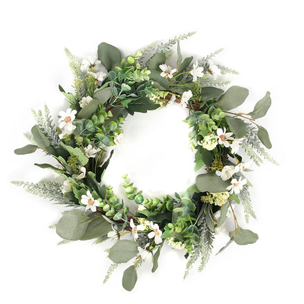 H-41 Indoor Home Party Wall Decorative Front Door Rattan Artificial Green Leaves Wreaths