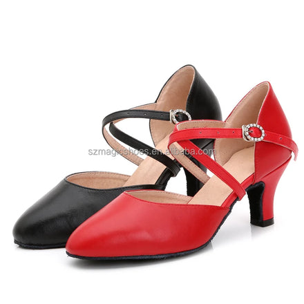 Wedopus Dance Shoes Genuine Leather Closed Toe