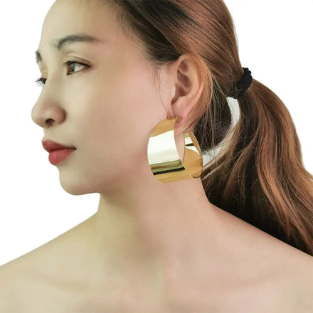 Fashion Statement Jewelry Gold African Chunky Big Hoop Earrings for Women Personality Circles Earrings Jewelry Bijoux