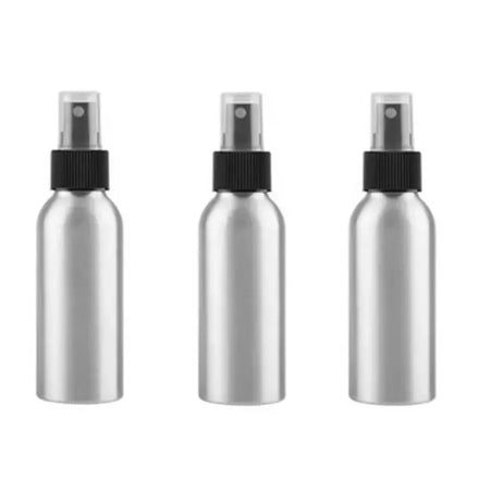 Factory Focus Brand 100ml 120ml 250ml Aluminum Non-Spill Smooth Ribbed Closure Empty Refillable Bottle Cleaner Customizable