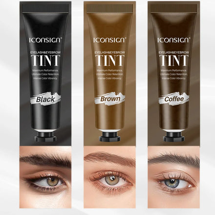Wholesale Pre-mixed Henna Tattoo Tinted Eye Lash Brow Hybrid Tint Home Eyebrow Dye Tint Eyebrow Brow Kit Set Private Label