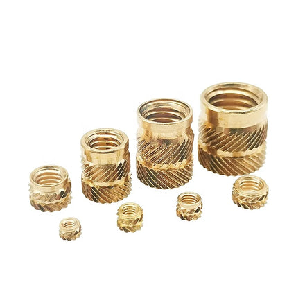 M1.6 M2 M2.5 M3 M4 M5 M6 M8 M10 Heat Set Insert for Plastic Threaded Insert Nut Knurled Nuts Brass Insert Nut