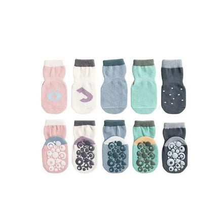 Cmax Kids Autumn Floor Socks Indoor Silicone Anti Slip Toddler Combed Cotton Baby Fruit Knitted Breathable Eco-Friendly