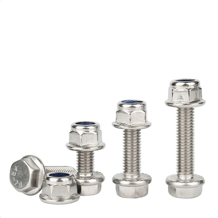 M10 M12 Stainless Steel Flanged Hex Head Bolts GB5789 Hex Flange Bolt Metric Measurement System