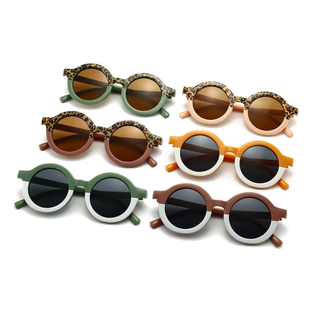 CONCHEN 2023 Cute UV400 Shades Plastic Custom Logo Kids Round Sun Glasses Children Sunglasses