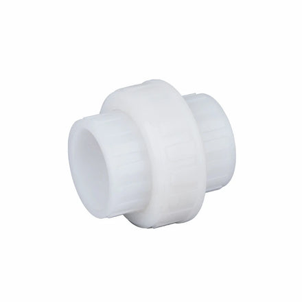 China Hot Sales Pvdf Pipes and Fittings 1/2 to 4 Inch Plastic Pvdf Union Pipe Fittings