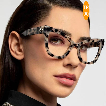 STORY GY2129 Vintage TR90 Framle Cateye Anti Blue Light Glasses Women 2023 Fashion Oversized Blocking Blue Light Eyewear Female