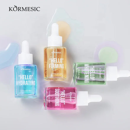 OEM Private Label KORMESIC Organic Anti-wrinkle Moisturizing Facial Serum Skin Care with Three Set Face Serum