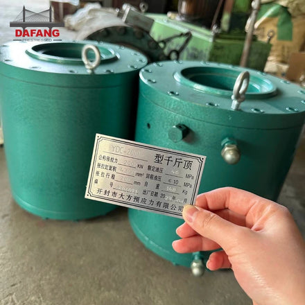 DAFANG YDC Post Tension 100-1000 Ton Double Acting Multi Strand Hollow Hydraulic Jack for Prestressing Engineering 1.5KW Power