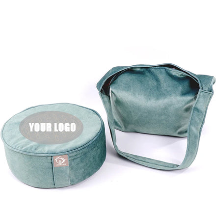 Eco Friendly Round Floor Meditation Cushion Healthy Buckwheat Filling Yoga Bolster Meditation Pillow Cushion