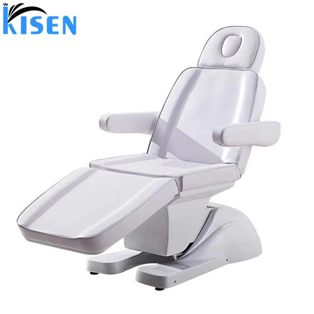Kisen Customizable 3 4 Motor Electric Professional Recline Height Adjustable Beauty Salon Bed Facial Electric Massage Table