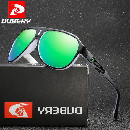 DUBERY Brand Design Polarized Sunglasses Men Driving Shades Male Retro Sun Glasses For Men Summer Mirror UV400 Oculos 163