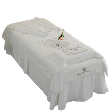 6PCS Beauty Salon Bath Towel and Face Towels Massage Quick-Dry Special Large Towel Set