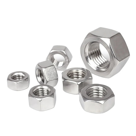 All Sizes DIN 934 Polished Stainless Steel Hex Nuts for Healthcare and Mining-One-Stop Sales