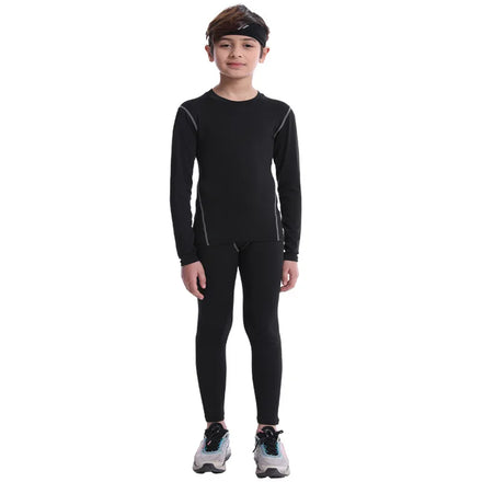 Children's Sports Training Running Long Sleeves Clothes Elastic Quick-drying Leggings