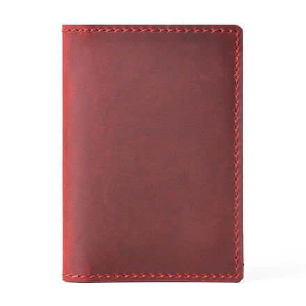 Free Sample Vintage Unisex Short Open Wallet Genuine Leather No Decoration
