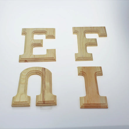 Unfinished Crafts Wooden Letter Sign Decoration for Painting Letter Board DIY Wooden Letter