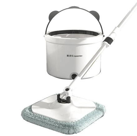 Homettler Spin Mop Dual Chamber Dirty Water and Clean Water Self Separation Eco-Friendly High Dehydration Rate Reusable Mop Pads