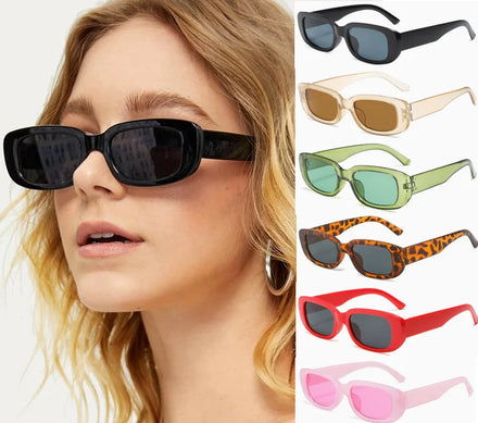 Gafas De Sol Lentes De Sol Vintage Candy Color Sun Glasses Small Square Rectangle Sunglasses Custom Shades for Women