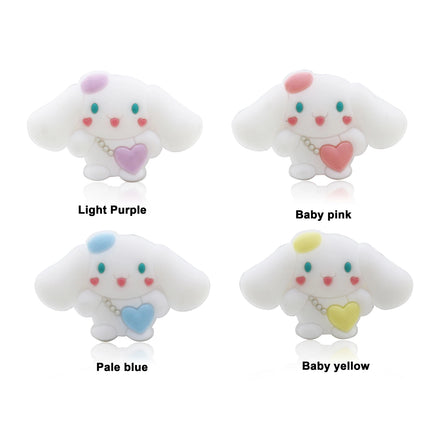 New Wholesale SYBBeads Cartoon 100% Food Grade Silicone LFGB/CPSIA/EU1935 Certified Focal Leopard Cheetah Customized Color Lip