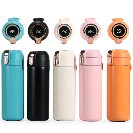 500ml Vacuum Flask Smart Water Bottle Double Wall Stainless Steel Water Bottle With Led Temperature Display