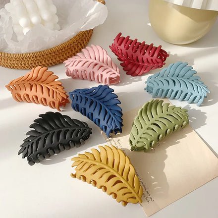 Leaf Hair Claw Clips for Thick Hair Extra Large Claw Clips Big Hair Clips for Women Girls