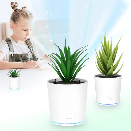 Smart Mini Portable Car Household Office Desktop Interchangeable Plant Air Purifier