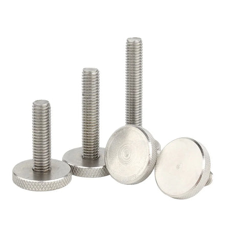 China Round Screw Low Thin M3M4 Flush Bolt Hand Screw Metric/Inch Stainless Steel 304