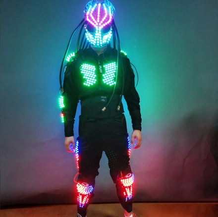 Stage Party Decoration Rave Glowing Performance Clothing Party Fancy Dress LED Dance Robot Luminous Costume