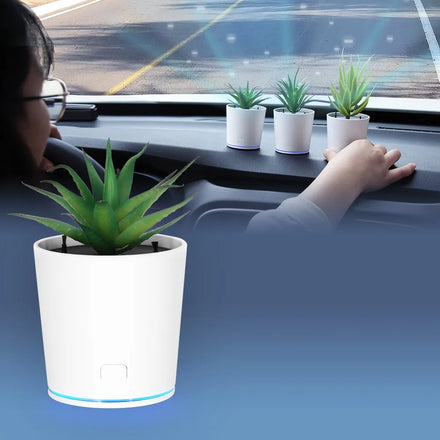 Mini Portable Smart Car Home Desktop Interchangeable Plant Air Purifier