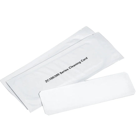 105999-311 54x170mm Card Printer Long Cleaning Card for Zebra ZC100 ZC300 Series