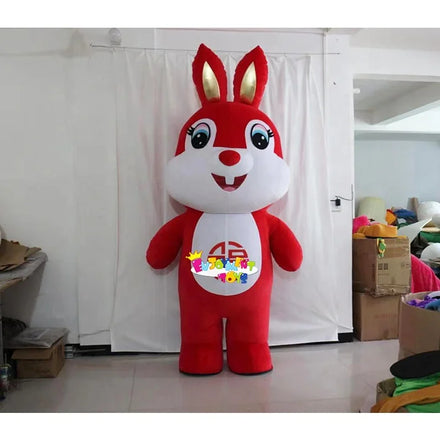 Guangzhou Enjoyment CE High Sales Customized Inflatable Cartoon Rabbit Mascot Adult Party Event Costume