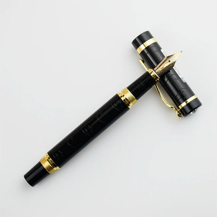 Best Unique Product Factory Brand High-end Black Classic Heavy Metal Fountain Pen Ink Bottle Luxury Pens for Men