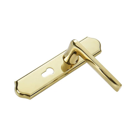 Modern Zinc Alloy Design Pull Handle Gold Color Luxury Door Handle Lock Set Gold for Door